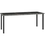 vidaXL Garten-Esstisch 180 x 70 x 73 cm Grau