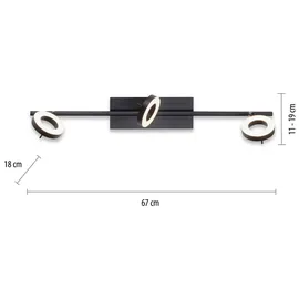 Paul Neuhaus Sileda 3-flg. grau, Aluminium