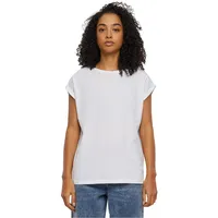 URBAN CLASSICS Ladies Extended Shoulder Tee T Shirt, Weiß