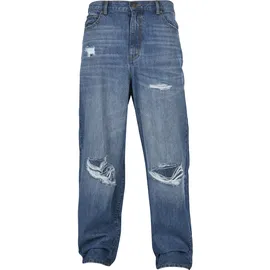 URBAN CLASSICS Distressed 90‘s Jeans Deep Blue Destroyed Washed 32