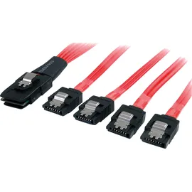 Startech StarTech.com Serial ATA SCSI SAS Kabel - SFF-8087 4x SATA - Seriell / SAS Kabel