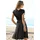 Beachtime Jerseykleid Schwarz Gepunktet 44