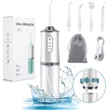 Zacro Munddusche Kabellos Reise Wasser Flosser Oral Irrigator Dental Weiß