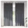 vidaXL Verdunkelungsvorhänge 2 pcs Hellgrau 140 x 245 cm Samt