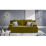 99rooms Grana Einzelsofa Olive Velours KRONOS