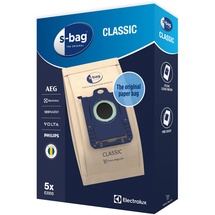 Electrolux Electrolux/AEG E200S s-Bag Staubsaugerbeutel Classic (5 Staubbeutel für dauerhaft hohe Saugleistung, optimale Filtration, Hygieneverschluss, hochwertige Papierbeutel, braun)