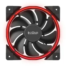 PCCOOLER GI-H58UB CPU-Kühler in Rot - Kühlset - 12 cm - 1000 RPM - 1800 RPM - Schwarz, Rot
