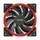 PCCOOLER GI-H58UB CPU-Kühler in Rot - Kühlset - 12 cm - 1000 RPM - 1800 RPM - Schwarz, Rot