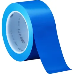 3M Weich-PVC-Klebeband 471 F, blau, 50 mm x 33 m, 0,13 mm, Einzeln praktisch verpackt