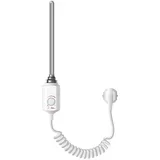luxebath Ecd Germany Heizstab 300W Weiß für Badheizkörper, Heizpatrone mit Thermostat für Heizkörper, Elektronischer Temperaturregler, Heizelement mit Stecker, Elektroheizstab für Heizungen & Handtuchtrockner