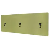 Proregal Akustik-Tischtrennwand HxBxT 60x160x2 cm Doppelwandig Stoff Grün Büro-Sichtschutz Schreibtisch Pinnwand