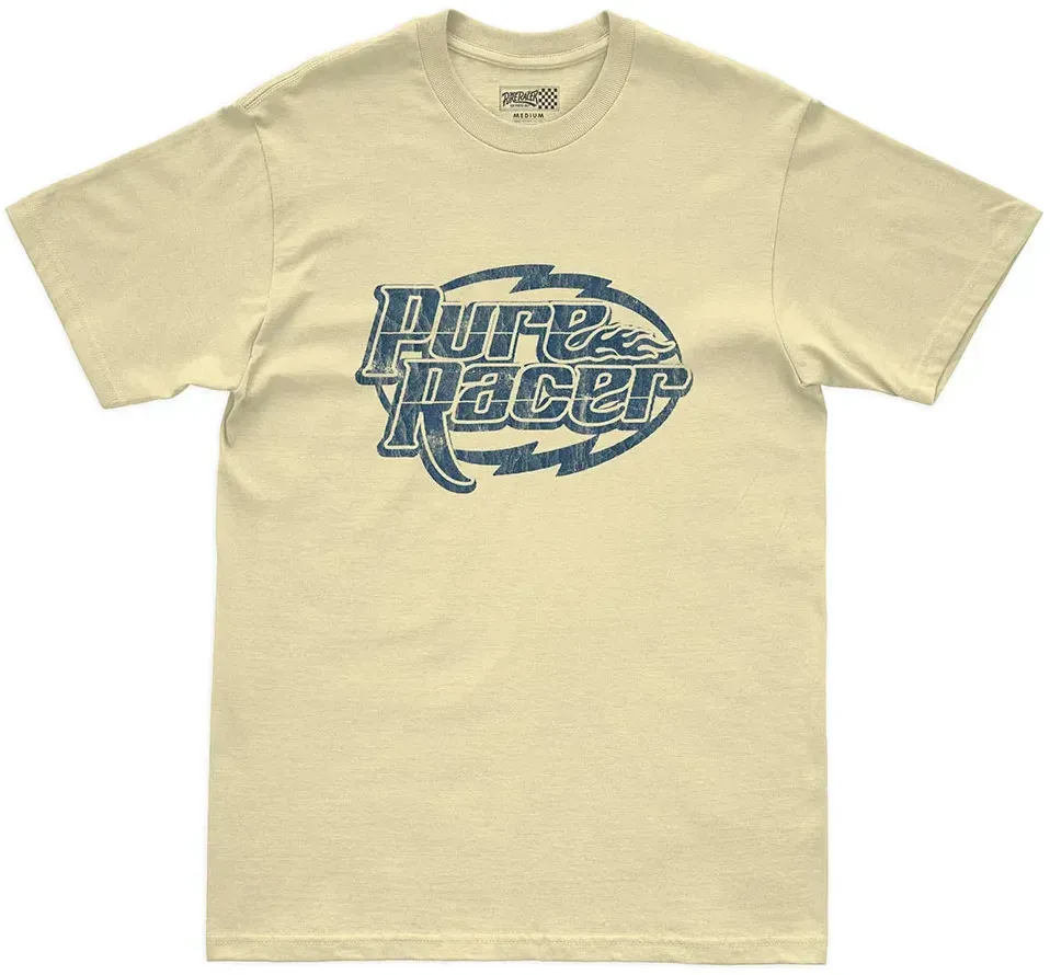 Pure Racer Racing Logo Butter Kurzarm-t-shirt - Yellow - L