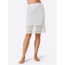 wäschepur Unterrock WÄSCHEPUR, Damen, Gr. 48, weiß, 100% Polyester, unifarben, Röcke Unterrock
