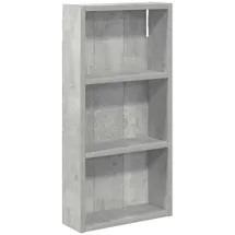 vidaXL Badezimmer-Wandschrank mit Regal 30 x 10 x 60,5 cm Betongrau