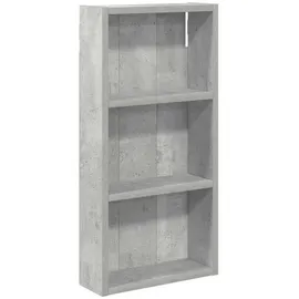 vidaXL Badezimmer-Wandschrank mit Regal 30 x 10 x 60,5 cm Betongrau