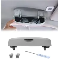 YEE PIN Brillenetui für Jeep Compass MP 2017-2022 2023 2024 Auto Sonnenblende Organizer Sonnenbrillenhalter Auto Brillenhalter Aufbewahrungsbox Organizer