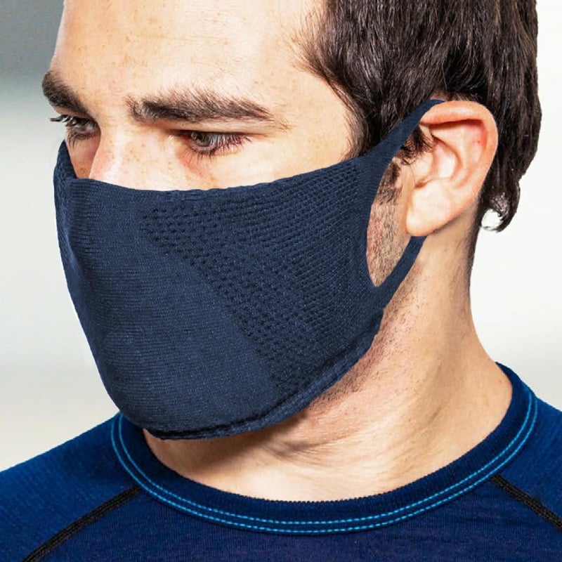 TRERE Social Mask Sportmaske Mund-Nasen-Bedeckung navy M