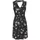VIVANCE Jerseykleid Schwarz/Mauve Blumendruck 36