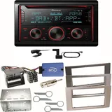 Pioneer FH-S820DAB DAB+ Bluetooth Einbauset für Ford Focus C-Max Fiesta Transit