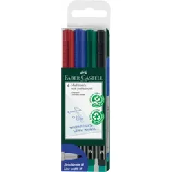 FABER CASTELL Overheadstift OHP-PLUS 4er-Etui 152604 M NonP