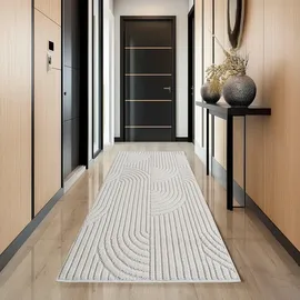 Ayyildiz Flachgewebeteppich Helix 2201 Creme 80 cm x 150 cm