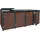 MCW Mülltonnenverkleidung K14 264 x 119 x 84 cm braun
