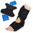Relaxdays 4 x Fuß Kühlpad mit Klettverschluss Blau,Schwarz