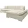 Mirjan24 Eckcouch Cord 2-Sitzer Beige