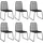 vidaXL Gartenstuhl-Set 54 x 59 x 91 cm schwarz 6 St.