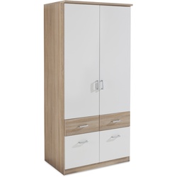 rauch BLUE Kleiderschrank Bremen-Extra 91 x 199 cm Dekor Weiß