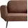 Beliani Schlafsofa 2-sitzer Dorotea Bouclé Braun