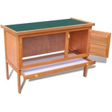 Tidyard Kaninchenkäfig Kaninchenstall Kleintierhaus Hasenstall Beschichtetes,ausziehbares Schubfach für einfache Reinigung Kleintierstall Kleintierkäfig 90 x 45 x 65,5 cm (L x B x H) für Kaninchen