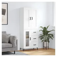 VidaXL Highboard Weiß 69,5x34x180 cm Holzwerkstoff