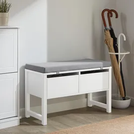 SoBuy Schuhbank 72 x 64 x 30 cm grau / grau