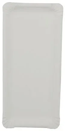 PAPSTAR ABC Pak Teller, Pappe [rc] eckig 11 cm x 24 cm weiß 1000 Stück