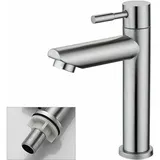 Niemals verwendet] Badezimmer-Wasserhahn, nur Kaltwasser, Waschbecken-Wasserhahn, langlebige Kupfer-Chrom-Oberfläche, Handwasch-Wasserhahn,
