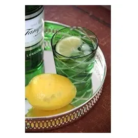 Edzard Tablett Delphi (ø 30 cm) rund, edel versilbert, anlaufgeschützt - Serviertablett, Galerietablett