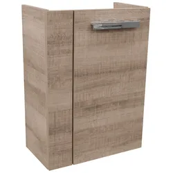 Waschbeckenunterschrank FACKELMANN, grau (graueiche), Schränke, Badmöbel für Gäste-WC, Breite ca. 45 cm