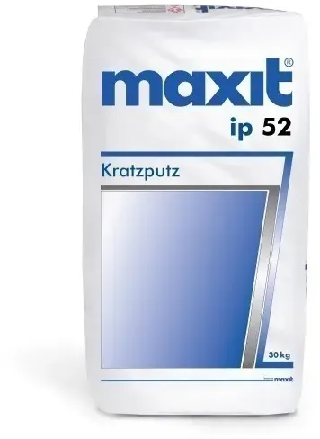 Edel-Kratzputz - maxit ip 52, weiß - 30kg - 4,0mm - Rustikalputz