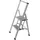 Wenko Alu-Design Klapptrittleiter 2 Stufen silber