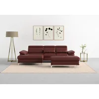 sit&more Ecksofa »Cabrio L-Form, mit Sitztiefenverstellung, Arm- und Kopfteilverstellung«, 2 Nierenkissen, Federkern, optional Bettfunktion und Stauraum