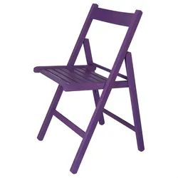 WellHome - Stuhl BAS aus Buchenholz, Lila-Finish 43x47x79 cm