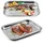 stephans möbelbörse Grillschale 34,5 x 24 cm Edelstahl silber