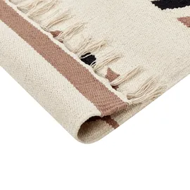 Beliani Niavan Kelimteppich 200 x 300 cm Beige