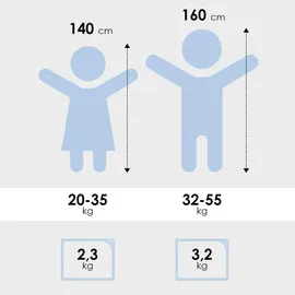 DAILYDREAM Gewichtsdecke Kinder aus 100% Baumwolle, 2,3Kg, 90x120cm, Motiv Sterne