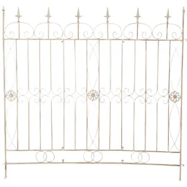 deluke Gartenzaun LINUS 124 x 1 x 116 cm 4er Set Beige