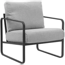 deluke Lounger Sessel JAKART Polyester 70 x 82 x 74 cm Hellgrau