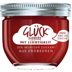 Glück Passiert Fruchtaufstrich Erdbeere 30% weniger Zucker 230G