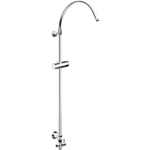 CORNAT Steigrohr »ROUND Vario" Messing/edelstahl, silberfarben, 1/2"