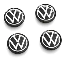 Volkswagen 10A071213A Radnabenkappen (4 Stück) Nabenkappen dynamisch VW Logo Radkappen